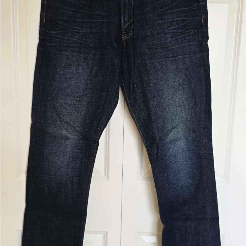 GAP Men's Straight Jeans in Dark Indigo